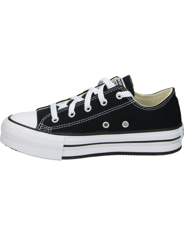 Zapatillas bajas negras con plataforma Converse Chuck Taylor