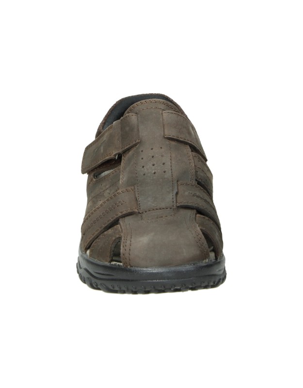 Sandalias marrones cerradas para hombre VICMART
