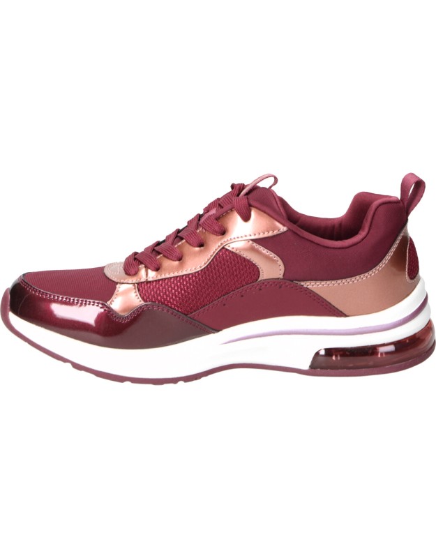  Skechers Zapatillas sin cordones para mujer, Rojo Borgoña Malla  Borde Natural Borgoña : Ropa, Zapatos y Joyería