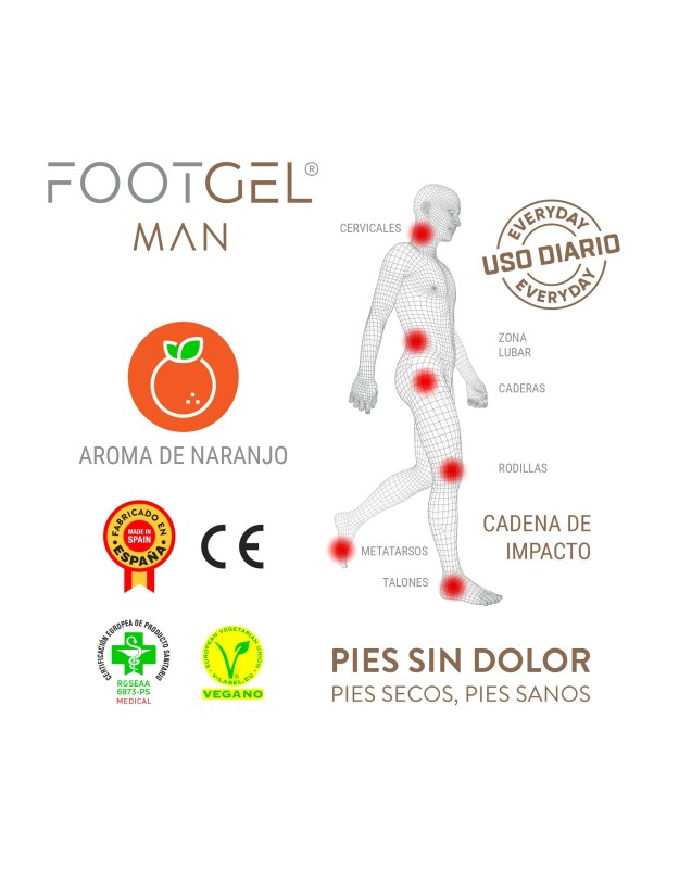 Plantillas para hombre Footgel Urbano disponible online en MEGACALZADO