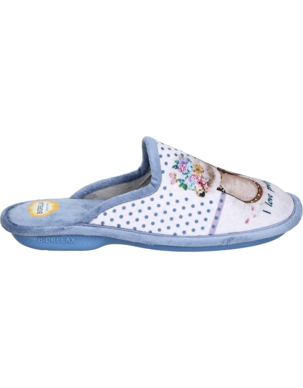 ZAPATILLAS DE CASA CUÑA MUJER COSDAM BIORELAX 8567 AZUL MARINO