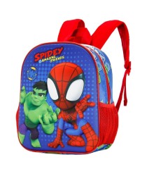 Mochila infantil Hulk y Spiderman