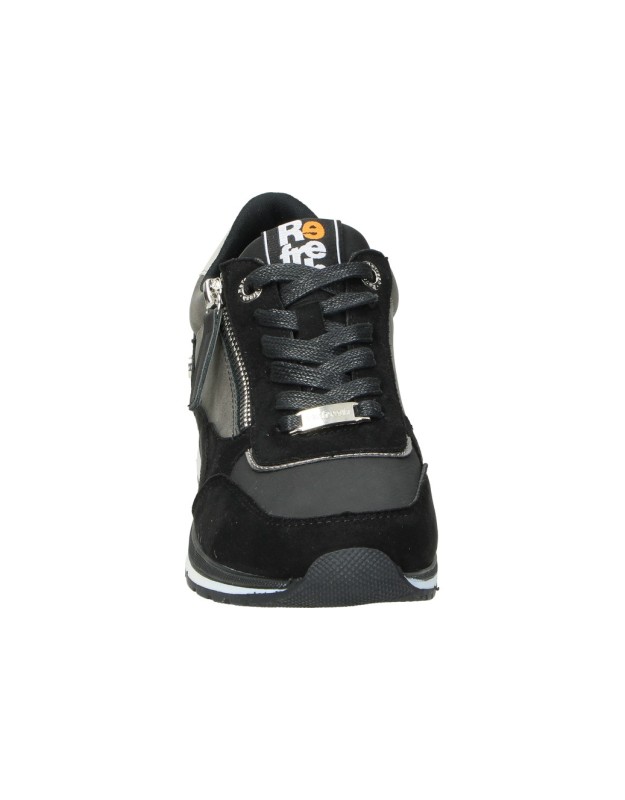 Mocassins REFRESH 171417 Pour Femme - Noir - Semelle Antidérapante - Confort Quotidien - 2