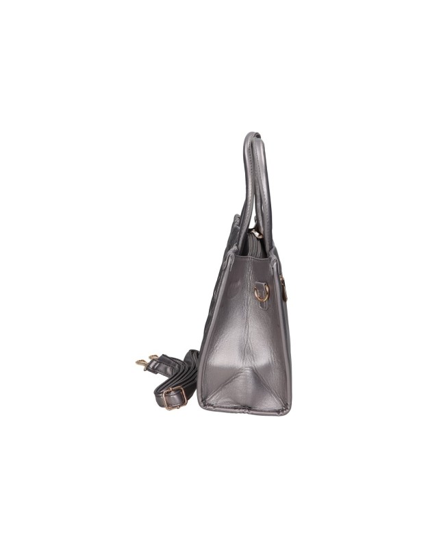 Bolso con asas MIA LAROUGE g824 en plateado