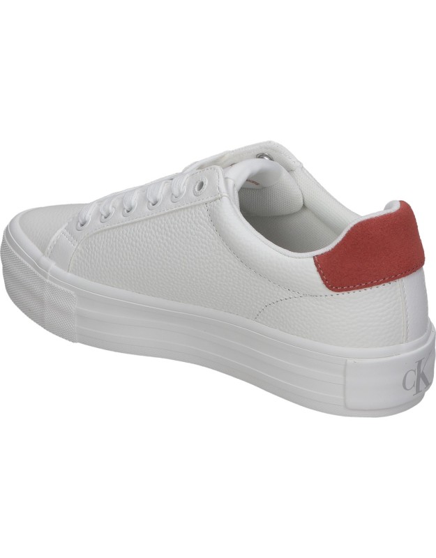 Zapatillas para mujer plataforma CALVIN KLEIN w016690k6 en blanco