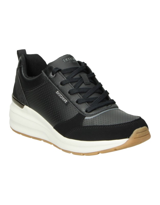 Zapatillas para mujer SKECHERS Billion Subtle Spots 155616-BLK negro