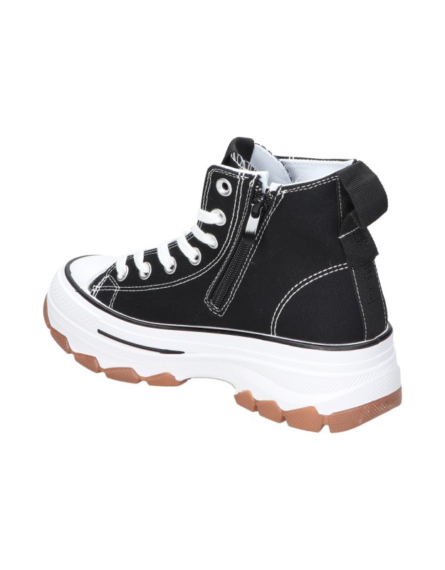 Zapatillas altas veganas para moda joven REFRESH 172476 negro