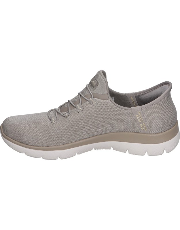 Zapatillas veganas para mujer SKECHERS Slip-ins Summits Classy Night 150128-TPGD color taupe