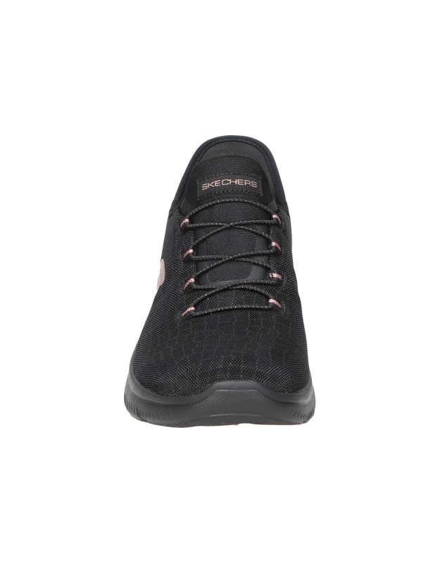 Zapatillas veganas para mujer SKECHERS Slip-ins Summits Classy Night 150128-BKGD negro