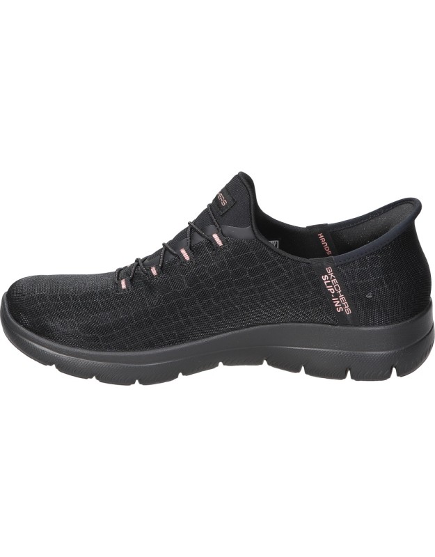 Zapatillas veganas para mujer SKECHERS Slip-ins Summits Classy Night 150128-BKGD negro