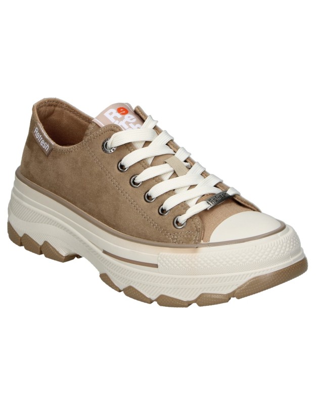 Zapatillas con plataforma para moda joven REFRESH 173079 color taupe