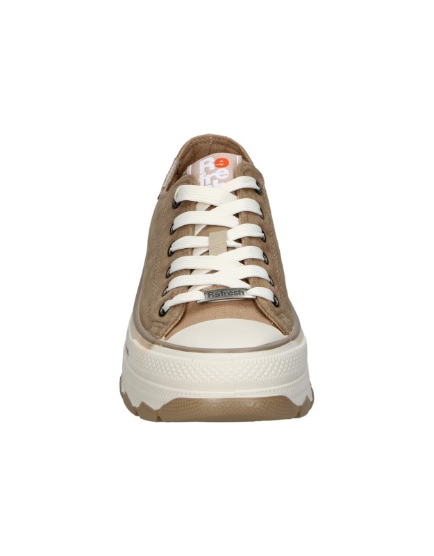 Zapatillas con plataforma para moda joven REFRESH 173079 color taupe
