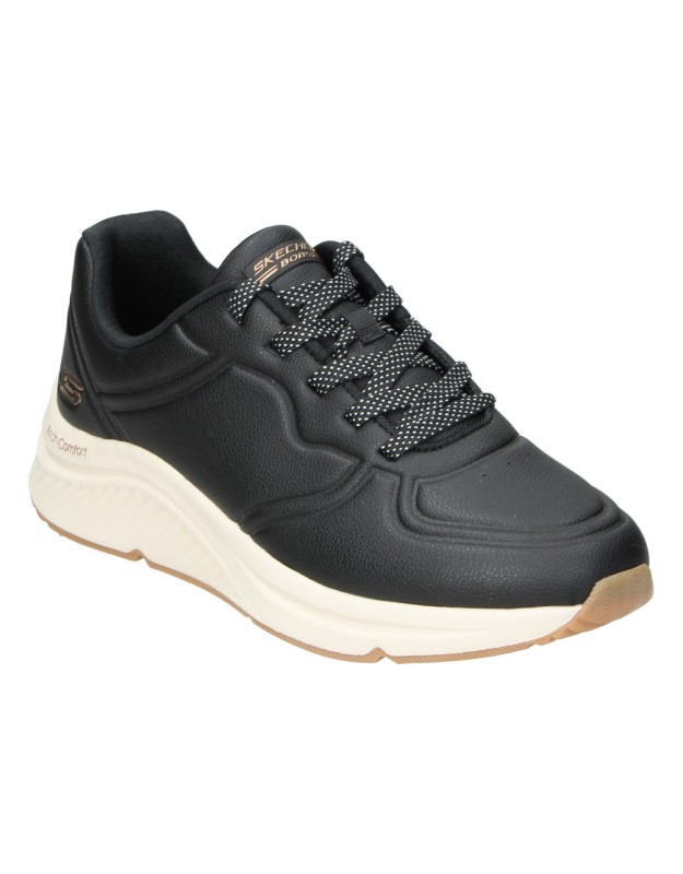 Zapatillas veganas para mujer SKECHERS BOBS Arch Comfort B Sweet A Bind 117560-BLK negro