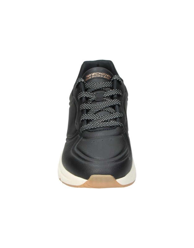 Zapatillas veganas para mujer SKECHERS BOBS Arch Comfort B Sweet A Bind 117560-BLK negro