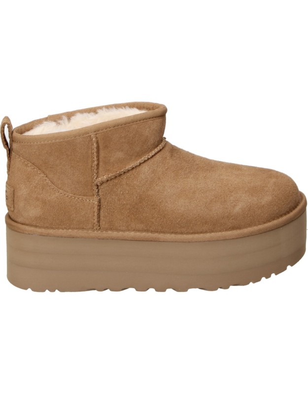 Botines con plataforma UGG Classic Ultra Mini Platform marrones