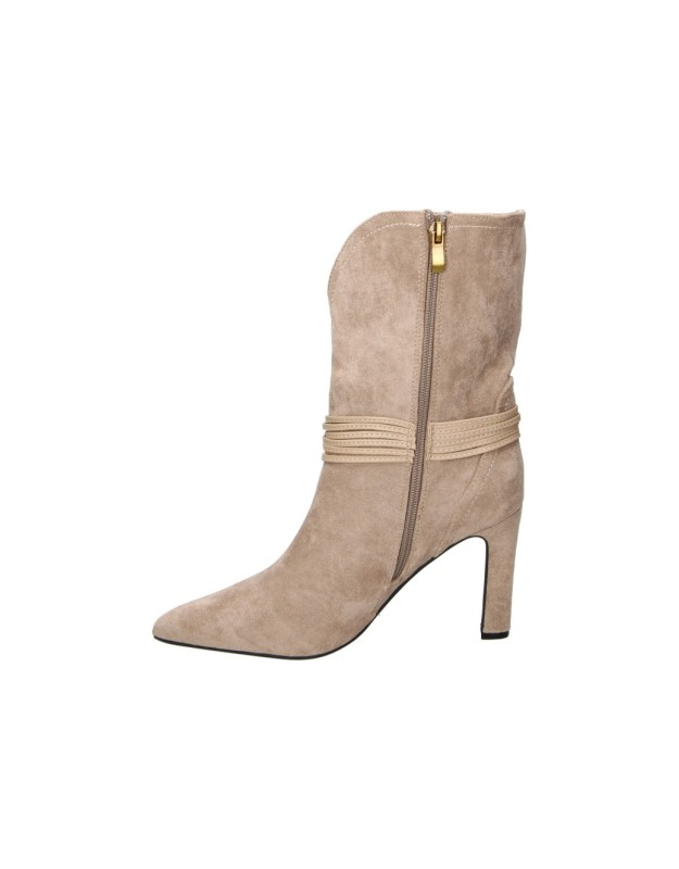 Botines con tacón BUONAROTTI s5537 en color beige