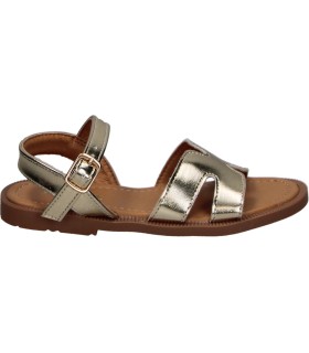 Sandalias planas en dorado PEKES 9020 para niña