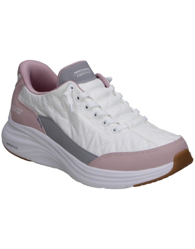 Zapatilla Skechers Slip-ins: Contour Foam Cozy Fit blanca 303949l-wlv