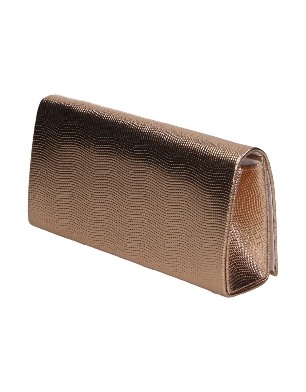 Bolso de Fiesta con Cadena Bandolera MISS SV2408f-7 Color Oro Rosa para Mujer