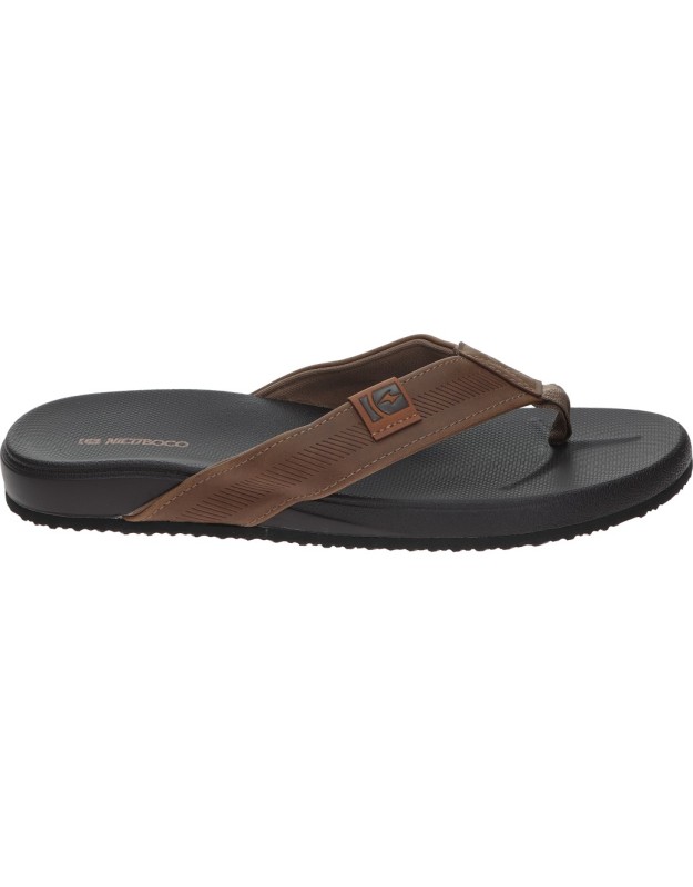Sandalias para hombre plana NICOBOCO sester en marrón