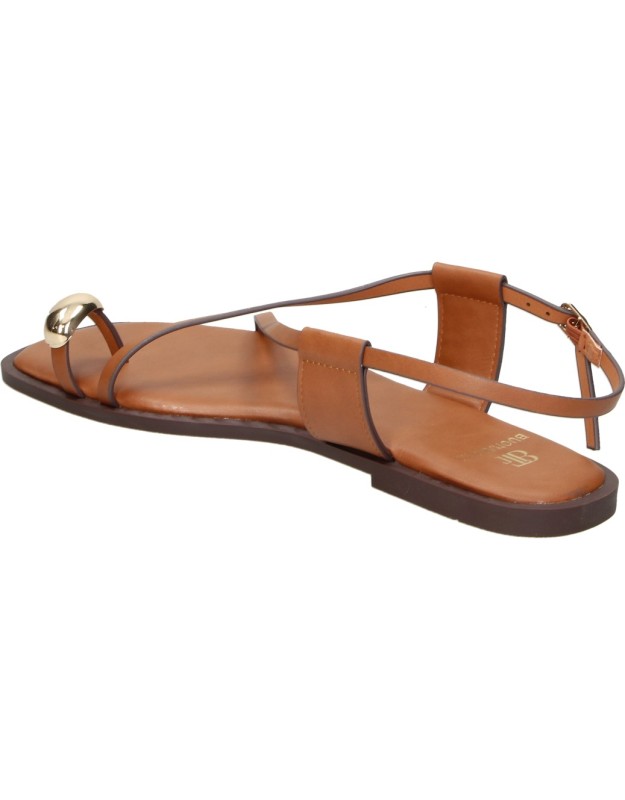 Sandalias color camel de cómodo BUONAROTTI hg5686