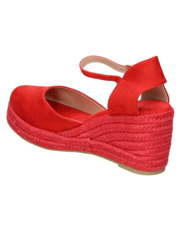 Sandalias color rojo de cómodo BUONAROTTI cf-3036b