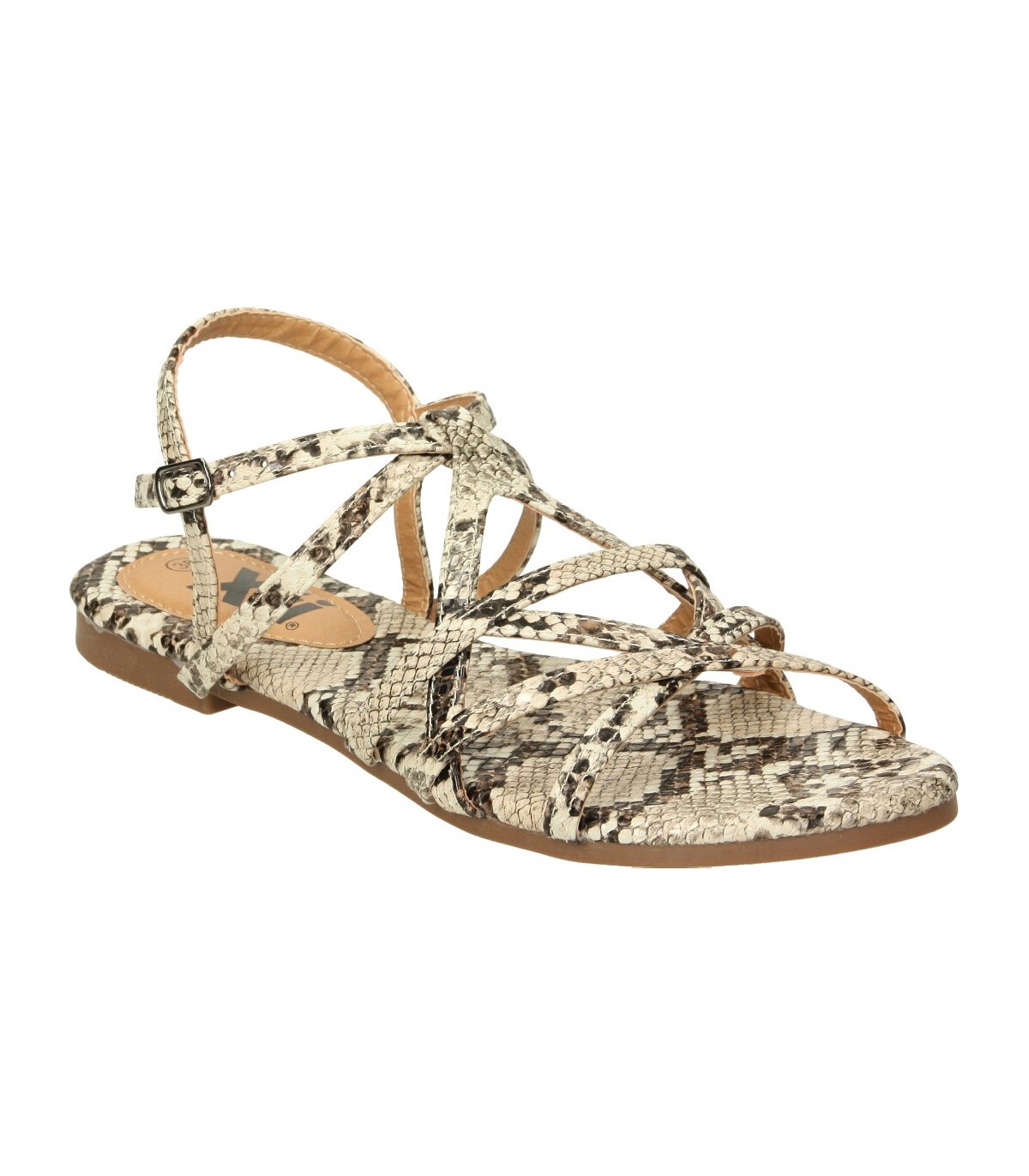 Sandalias color marron de casual xti 49578