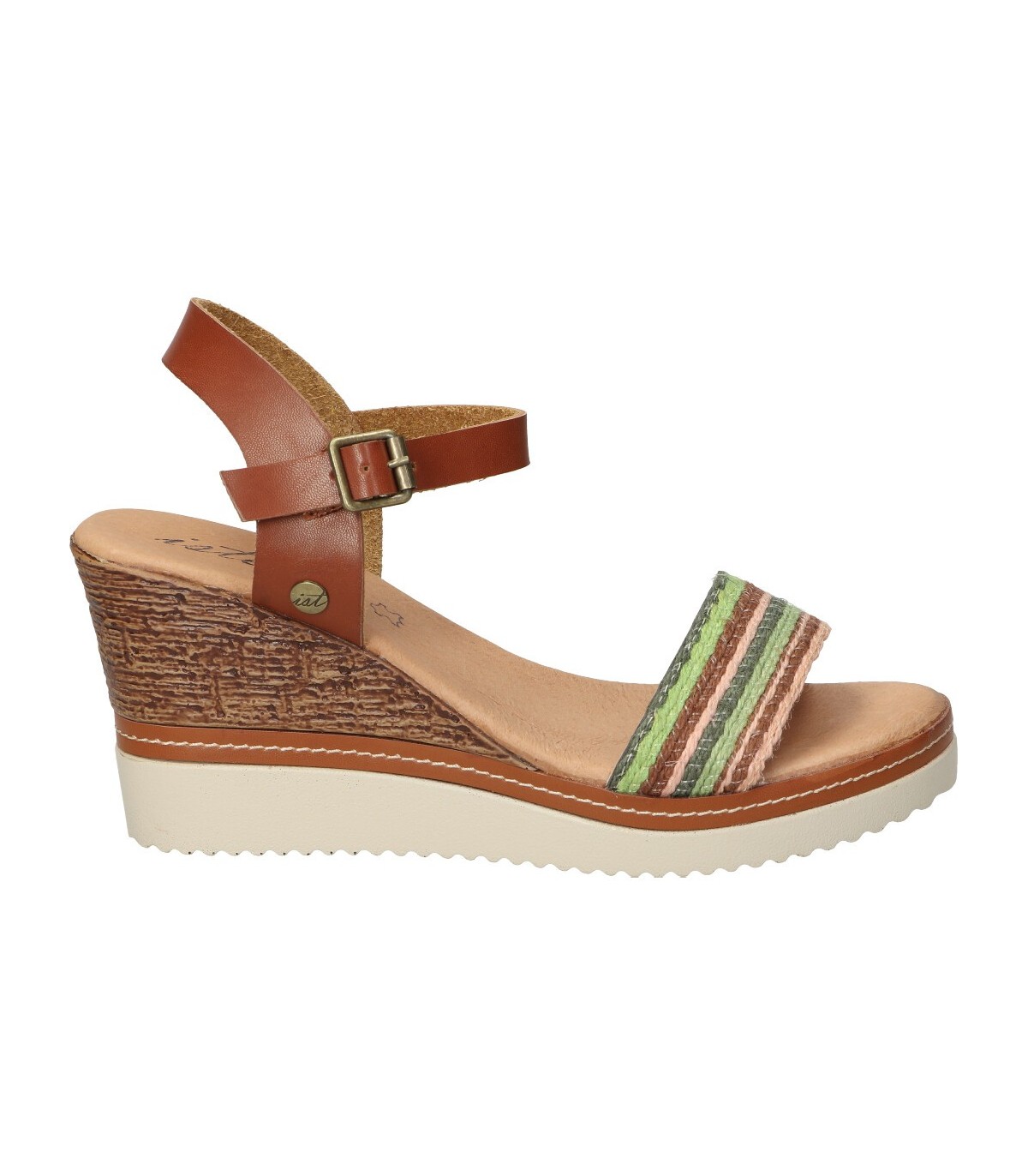 Sandalias color marron de casual isteria 20038