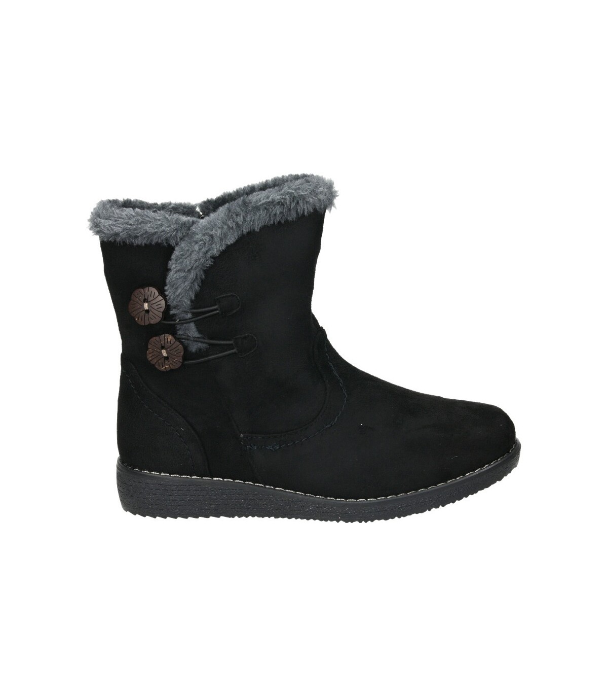 Botines color negro de casual stay 90-167