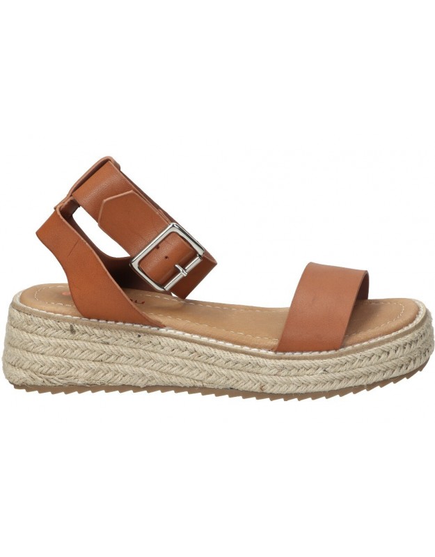 Sandalias color camel de casual emmshu faby