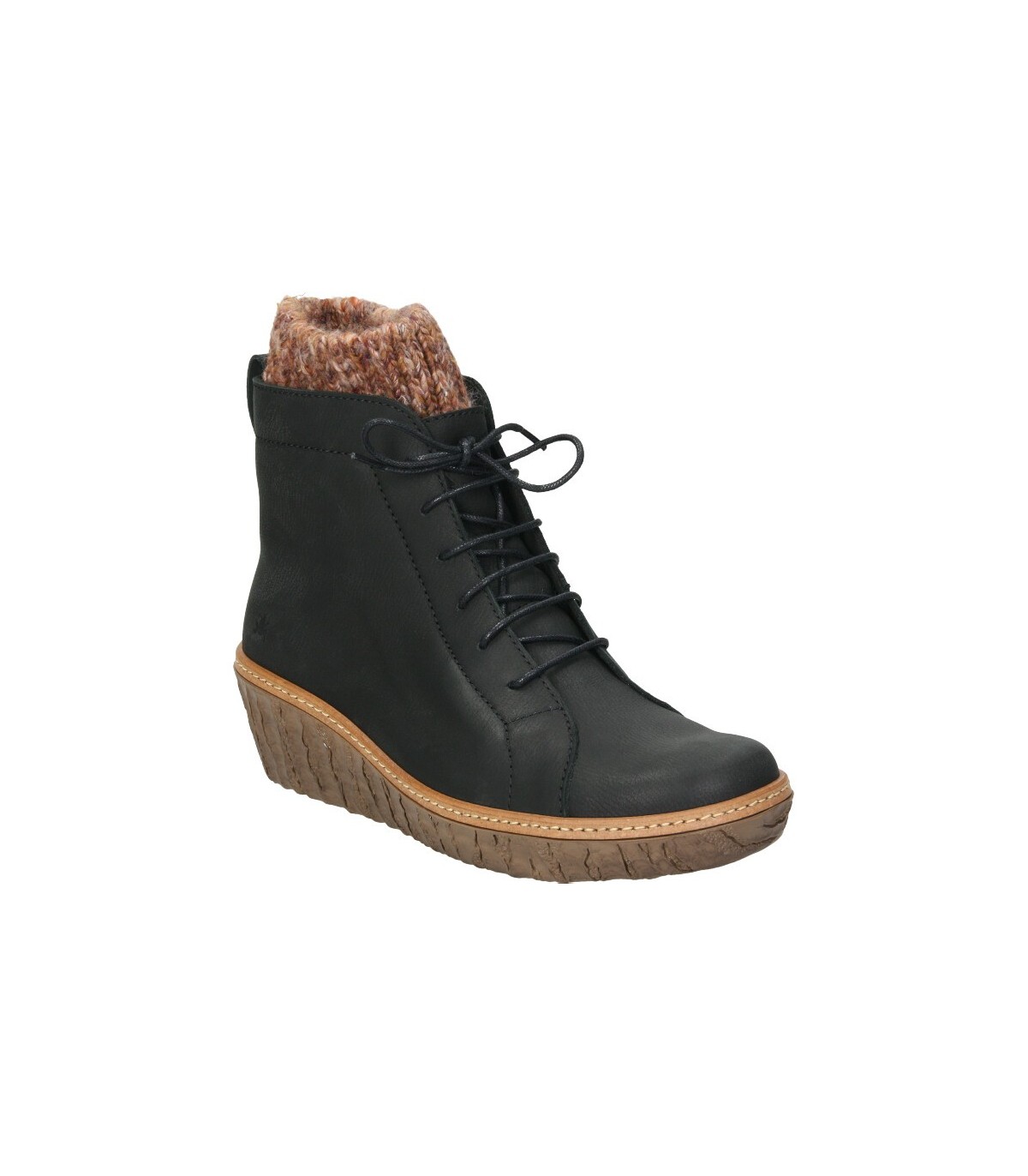 Botines para señora cuña el naturalista n5145 en negro