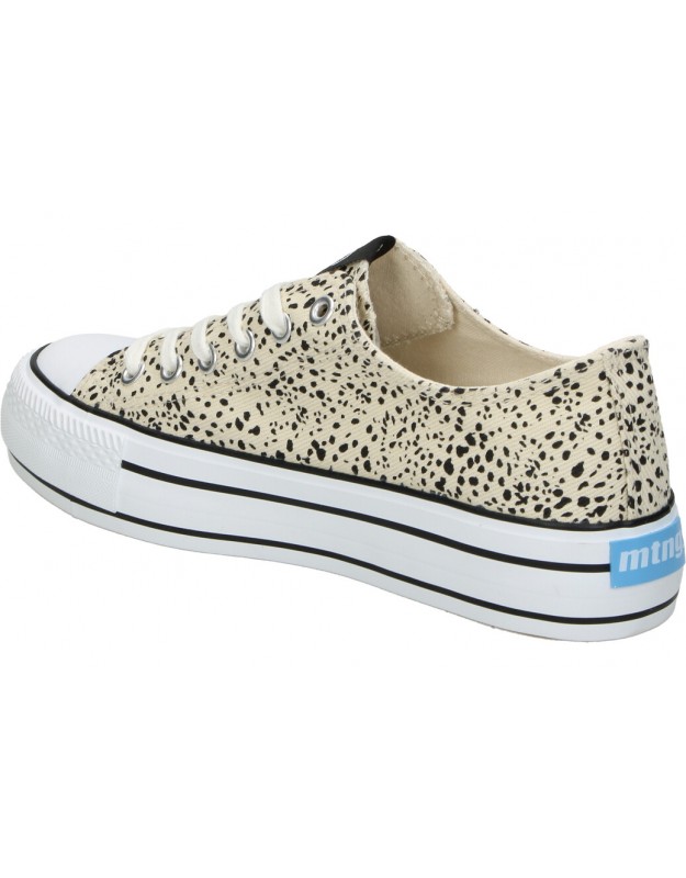 Zapatillas bajas con plataforma en blanco Mustang. Envío 24h-72h.
