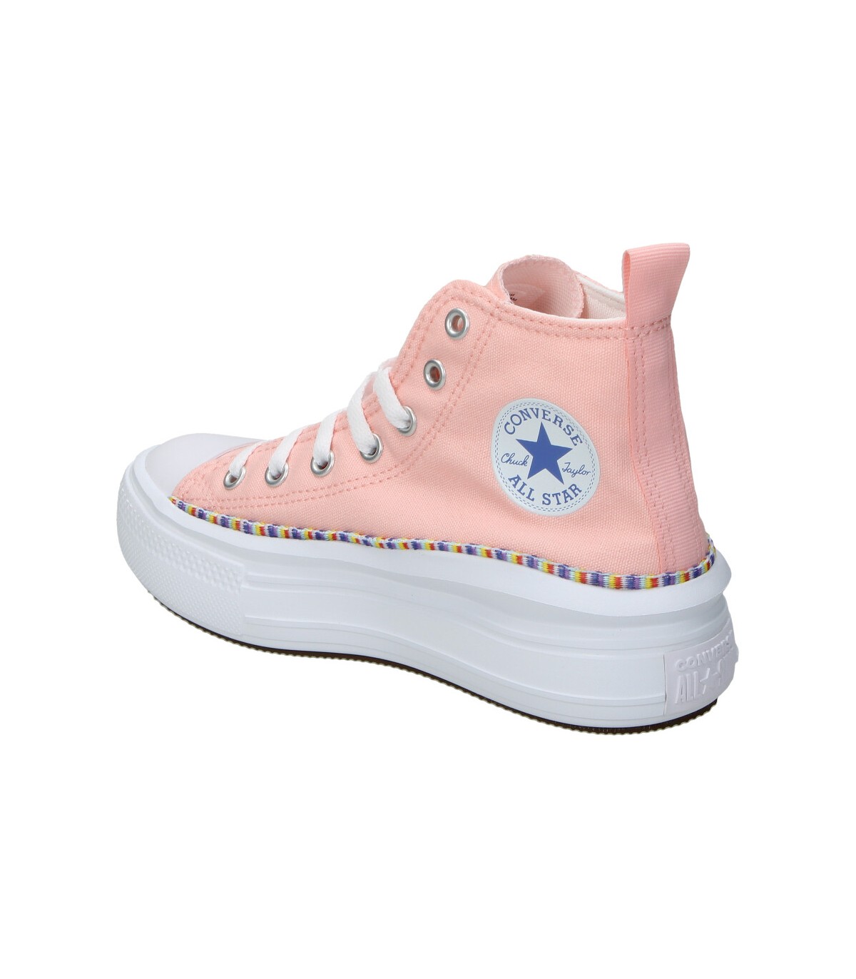 Zapatillas altas de mujer color salmon Converse. Envío 24h-72h.