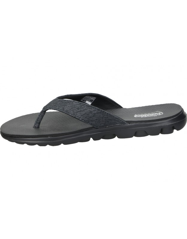 Chanclas mujer negras SKECHERS