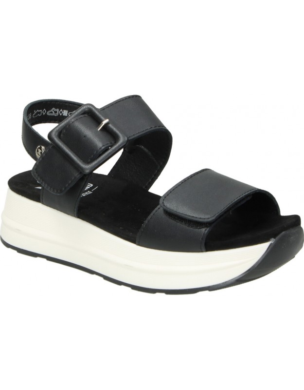 Sandalias Cuña Azules Con Tira Delantera Trenzada Y Hebilla Xti | Querol
