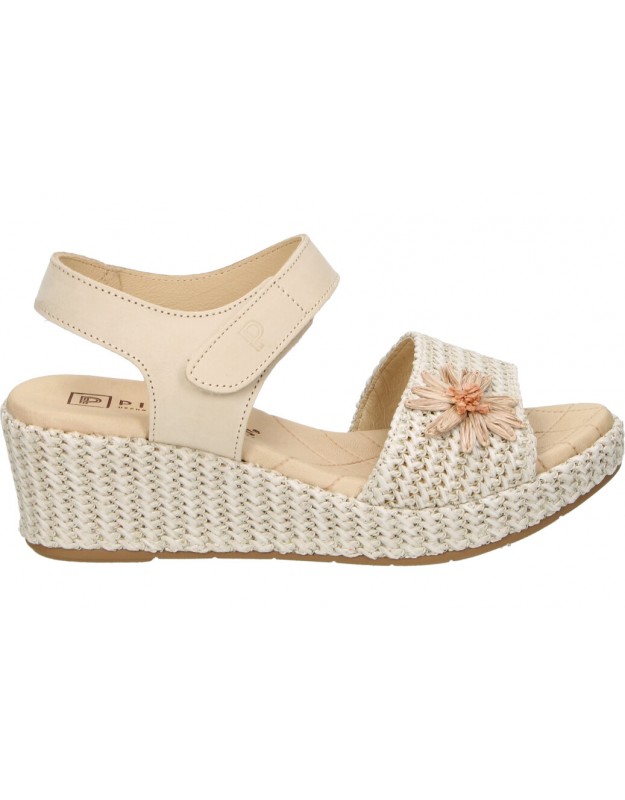 Sandalias plataforma color beige Pitillos