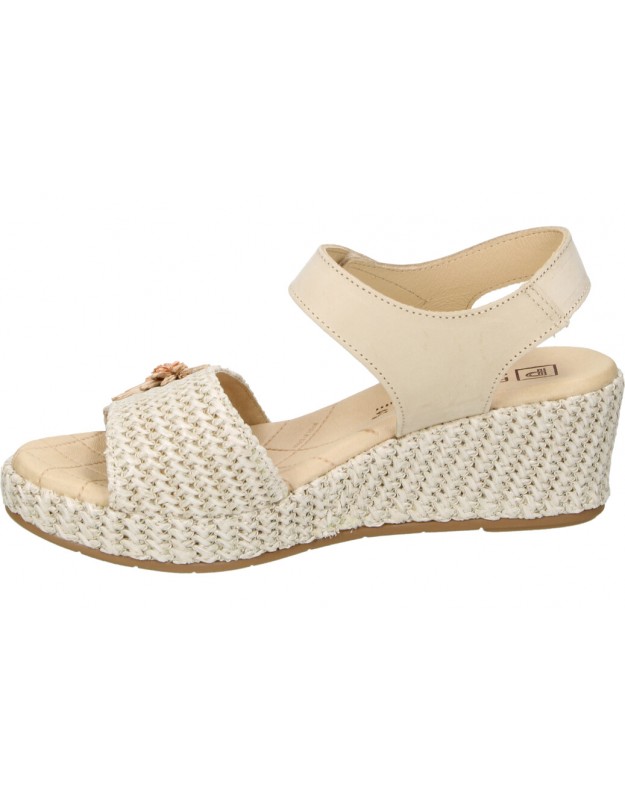 Sandalias plataforma color beige Pitillos